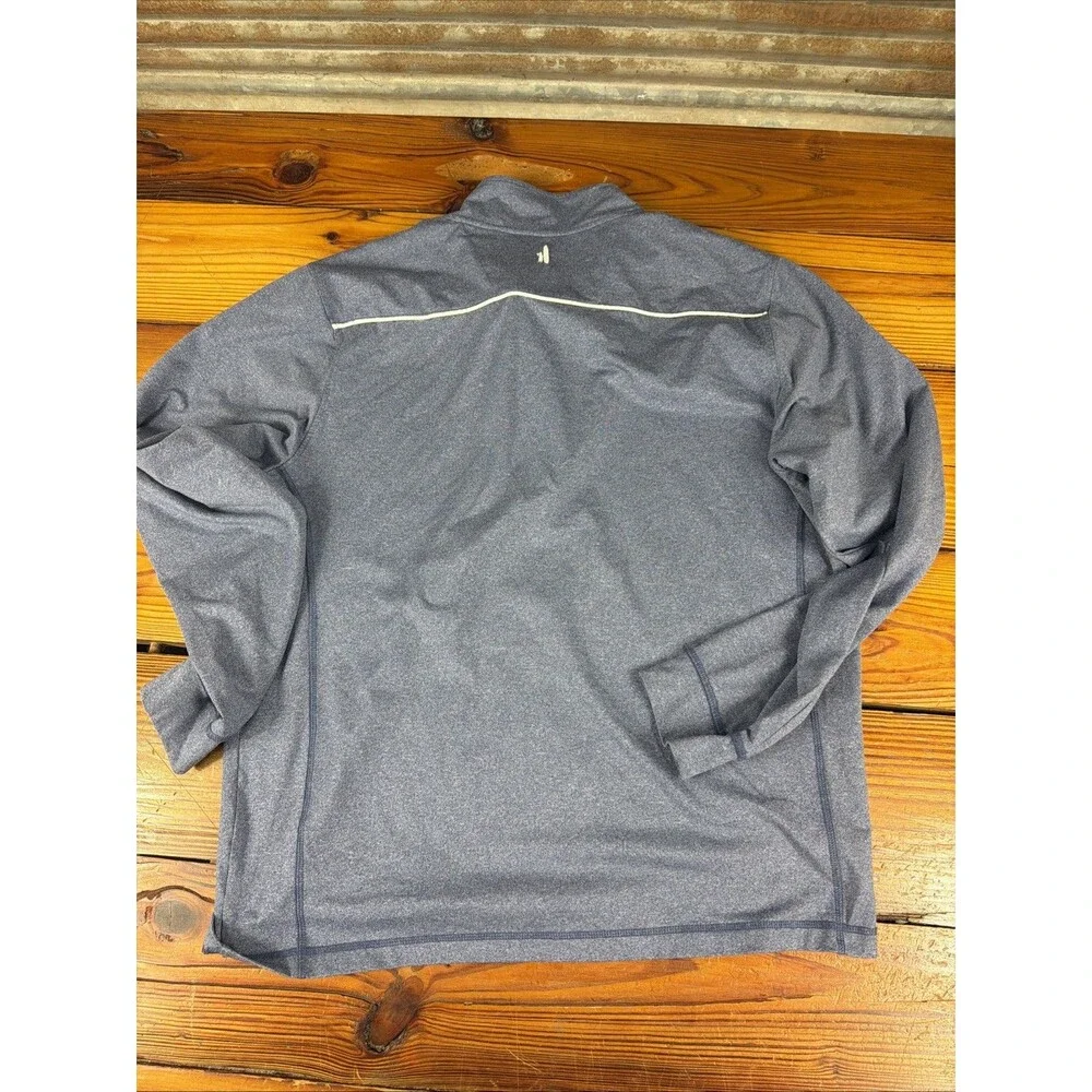Johnnie O Prep Performance Mens XL Blue Heathered Quarter Zip Golf Casual